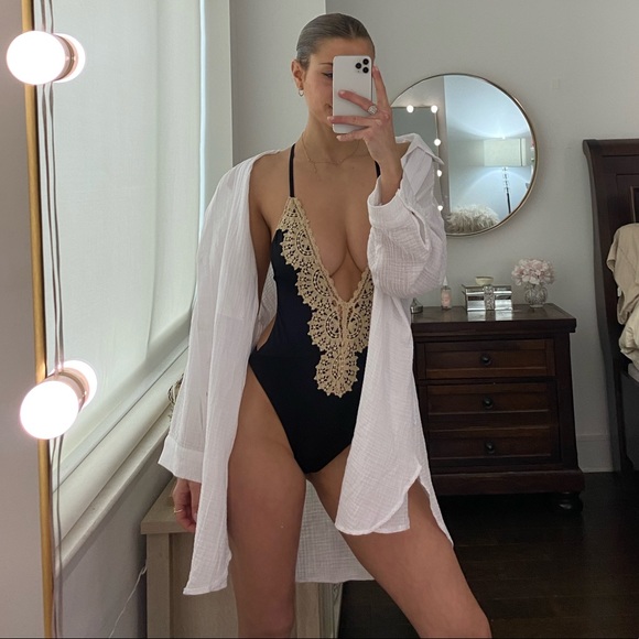 nwot blue life eclipse one piece swimsuit - Picture 1 of 2
